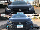 Headlight Overlays for 10thGen Honda Civic Hatchback (2017+)