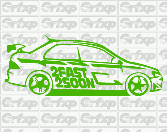 Paul Walker, 2FAST 2SOON Evo Sticker