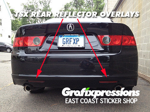 Rear Reflector Overlays for Acura TSX (2006-2008)