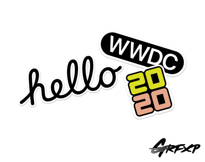 WWDC 2020 Printed Macbook Sticker Pack