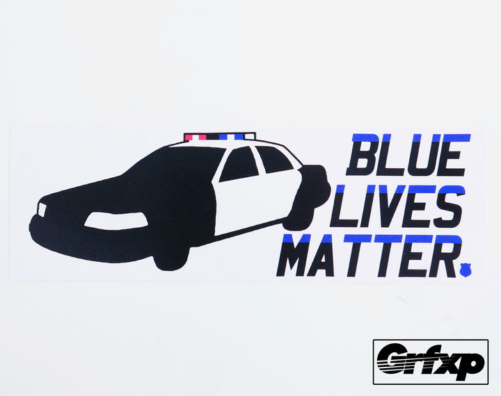 Blue Lives Matter Printed Bumper Sticker