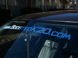 BoostedK20.com Windshield Banner