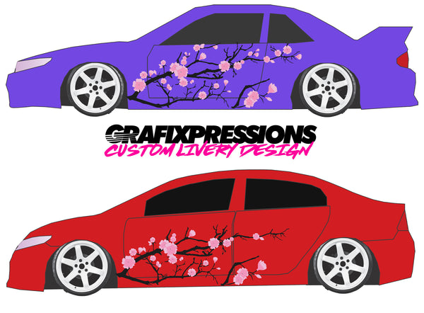 Cherry Blossom - Custom Vehicle Livery Graphics