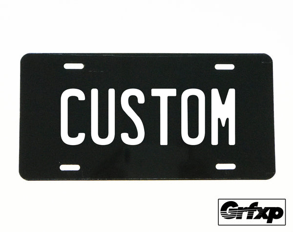 Create Your Own Custom License Plate