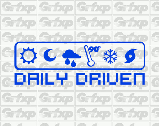 Daily Driven (Weather) Sticker