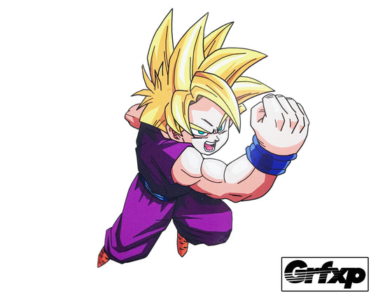 SSJ Gohan Printed Sticker