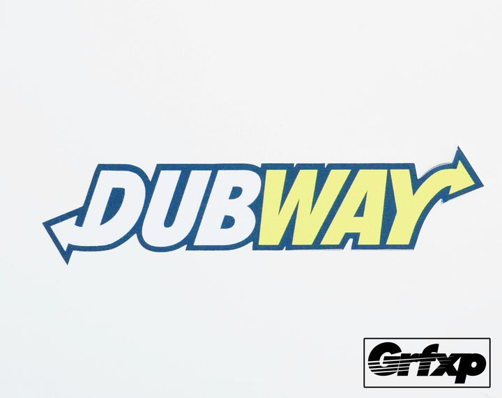 Dubway Printed Sticker