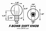 F-Bomb Stainless Steel Shift Knob