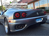 Taillight Overlays for Ferrari 360 Modena (1999 – 2005)