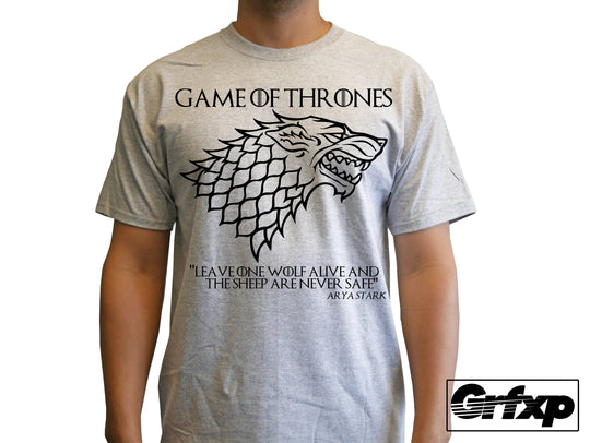 Game of thrones Arya Stark Sigil W/ Quote T-Shirt