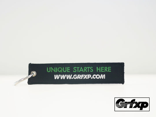 *FREE* Grafixpressions - Unique Starts Here Embroidered Keychain