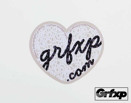 GRFXP Safari Heart Printed Sticker