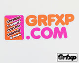 GRFXP Logo Slap Sticker (select a design)