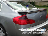 Taillight Signal/Blinker Area Overlays for Infiniti G35 Sedan (2003/2004)