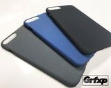 iPhone 7 Plus SoftGrip Case, Sandstone style case, ultra thin, black, cobalt blue and charcoal gray.