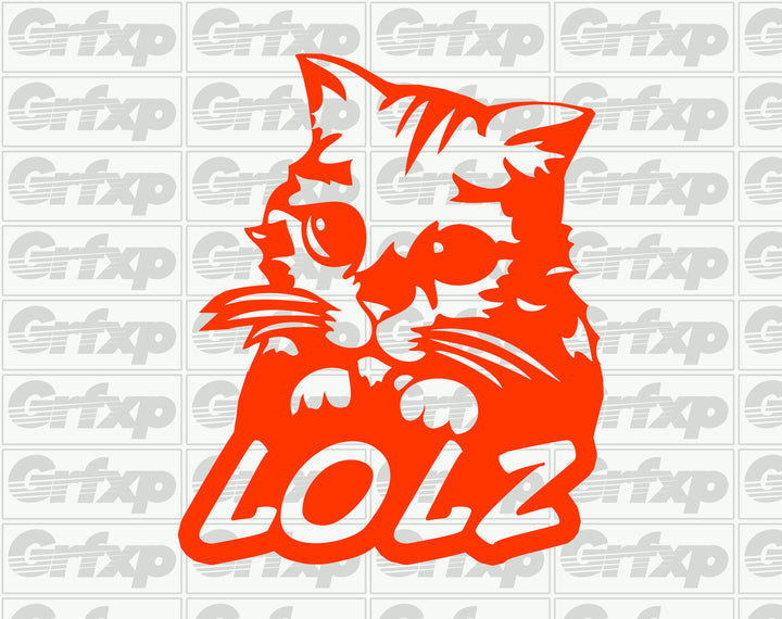 LOLZ Cat Sticker