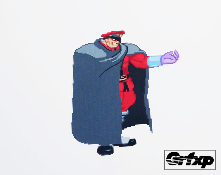 M.Bison Cape Street Fighter Series Printed Sticker