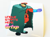 M.Bison Cape Street Fighter Series Printed Sticker
