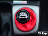 Mugen "RR" Aluminum Leather Wrapped 6-Speed Shift Knob