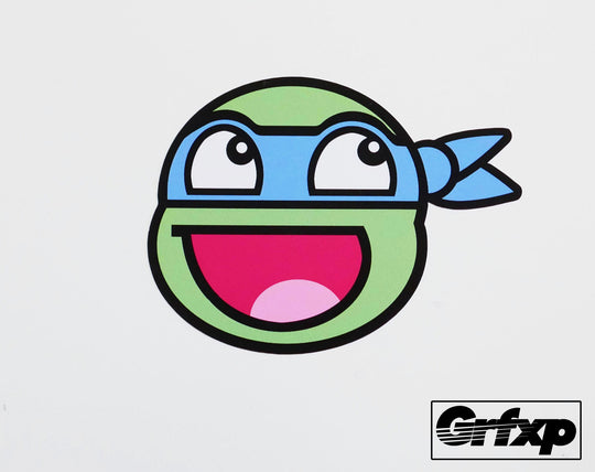 TMNT Blue Band Emoticon Printed Sticker