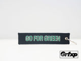 Takata - Go for Green Embroidered Keychain
