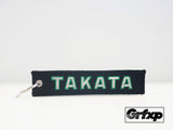 Takata - Go for Green Embroidered Keychain