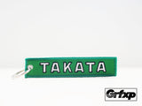 Takata - Go for Green Embroidered Keychain