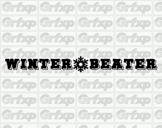 Winter Beater Banner Sticker